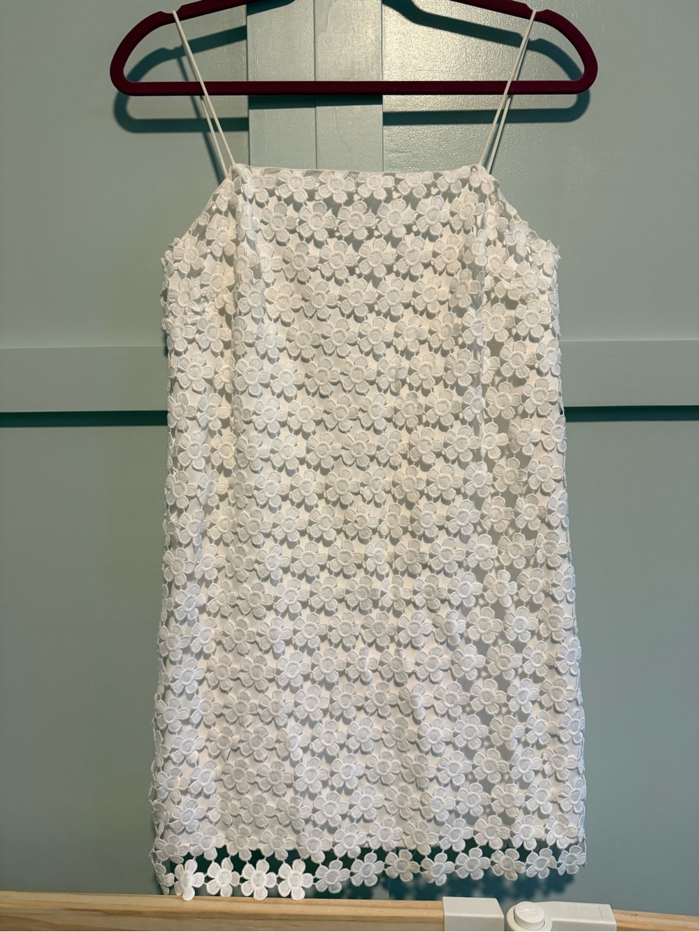Idem Ditto White Daisy Floral Lace Mini Dress Size S